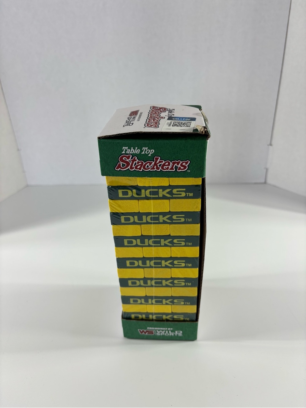 New Oregon Ducks Table Top Stackers wood blocks game Tailgate Game
